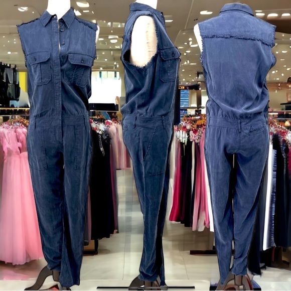 Honey Punch Pants - SOLD! Distressed Military Jumpsuit